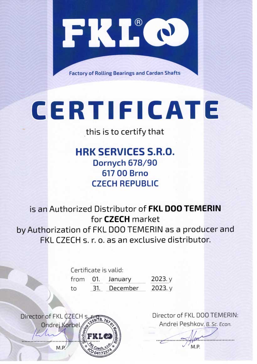 FKL certifikt HRK Services