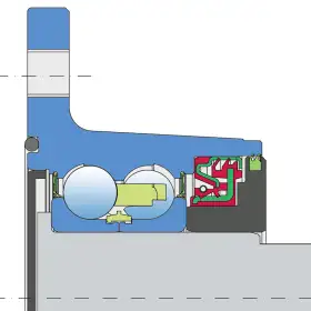 O-RING + SHEET METAL SHIELD + RS SEAL / RS SEAL + DIRTBLOCK SEAL + DOUBLE SEAL + FORGED COVER PLATE