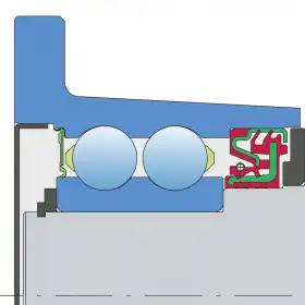 SHEET METAL SHIELD+RS SEAL / DIRTBLOCK SEAL+FORGED COVER PLATE